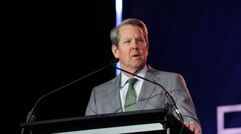 Gov. Briank Kemp told Georiga lawmakers Tuesday that state relief for victims of Hurricane Helene will be his top priority in the upcoming legislative session. (File photo by Natrice Miller/The Atlanta Journal-Constitution/TNS)