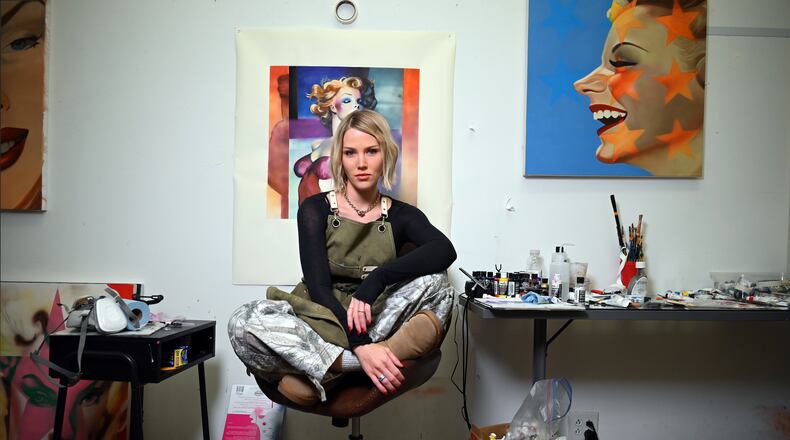 Hail Holtzclaw in her studio at the University of Georgia. Courtesy of David Rein
