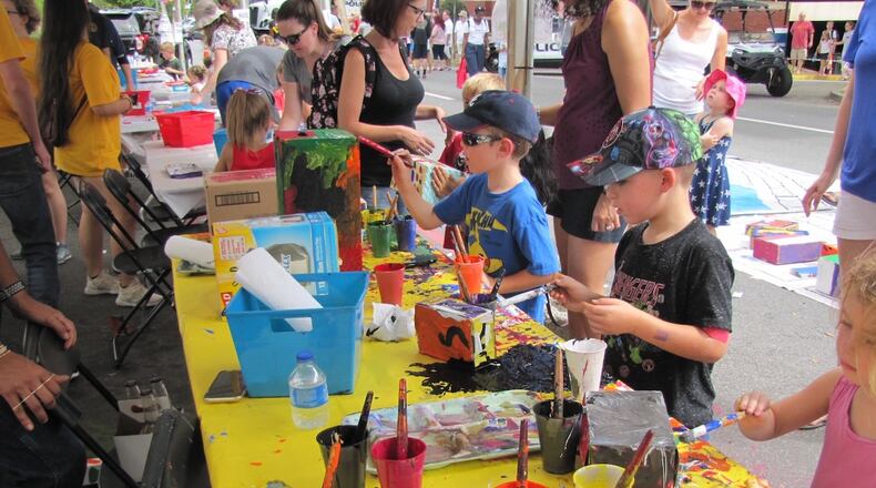 Marietta’s annual Art in the Park festival will feature paintings, photography, pottery and sculpture, plus special creative activities for children. Courtesy of Marietta Art in the Park