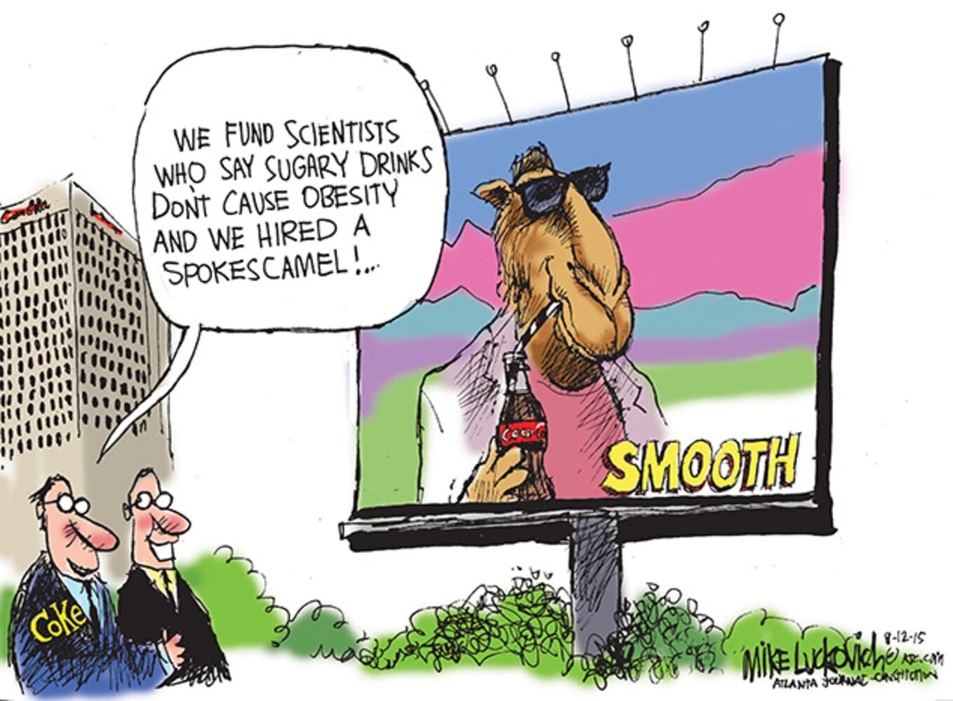 Mike Luckovich: Sugary Sponsor