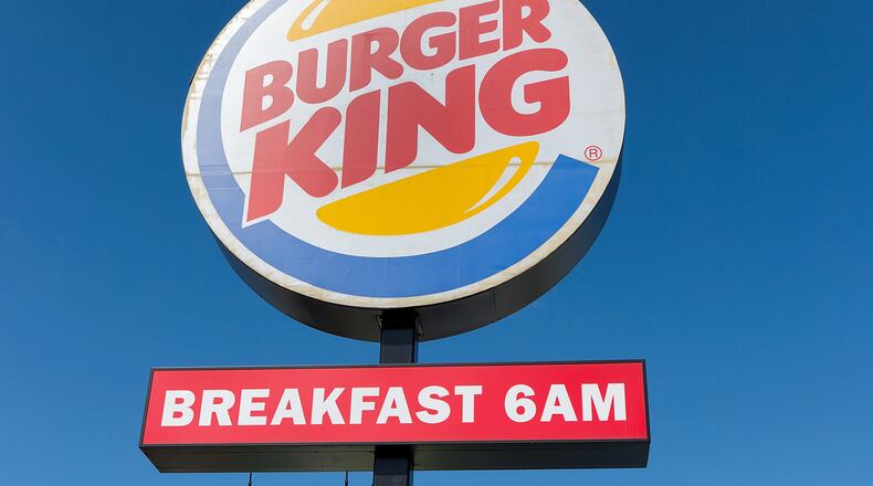 A Burger King sign.