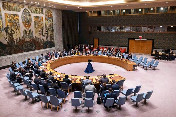 The security council meets at United Nations headquarters, June 23, 2023. (AP Photo/Yuki Iwamura, File)