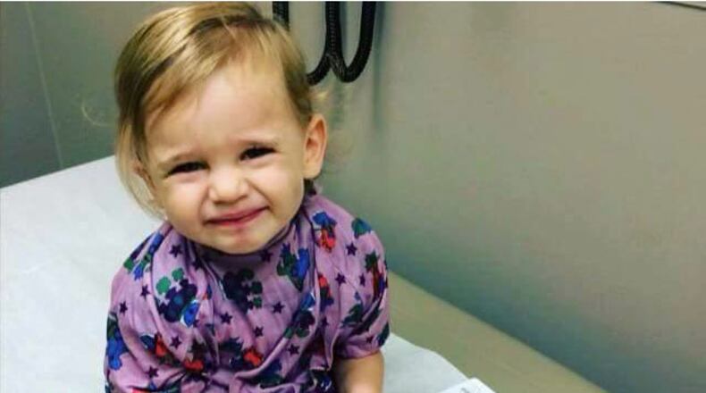 Laila Marie Daniel, 2, is shown in undated family photos (Family Photo)