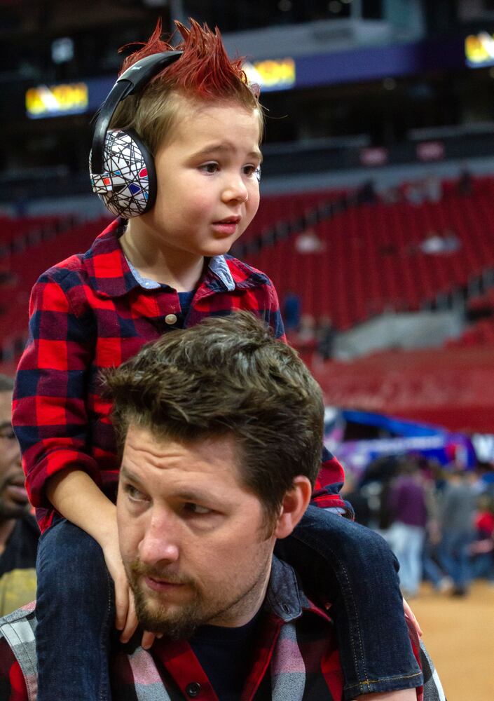 PHOTOS: Monster Jam race at Mercedes-Benz Stadium