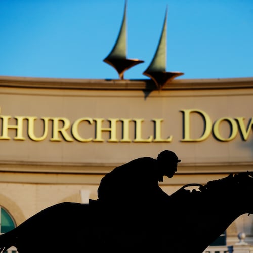 Some of the horses running in Saturday's Kentucky Derby have kind of boring names. Your horse should have an Atlanta-themed moniker. (Darron Cummings/AP 2020)