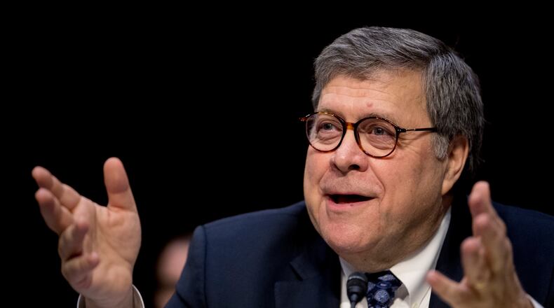 U.S. Attorney General William Barr’s summary of the special counsel's investigation into the Trump campaign  was provided to Congress on Sunday, March 24, 2019. (AP Photo/Andrew Harnik, file)