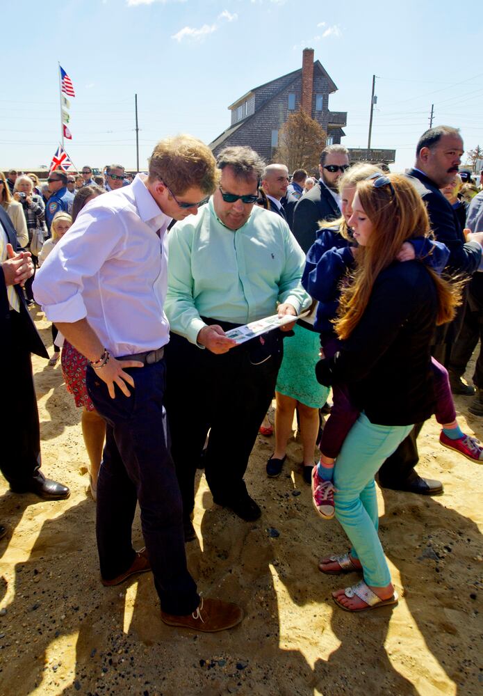 Royal visits state's storm-damaged coastline, May 14, 2013.