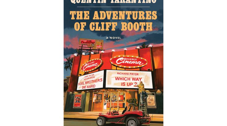 This book cover image released by Harper shows "The Adventures of Cliff Booth" a novel by Quentin Tarantino. (Harper via AP)