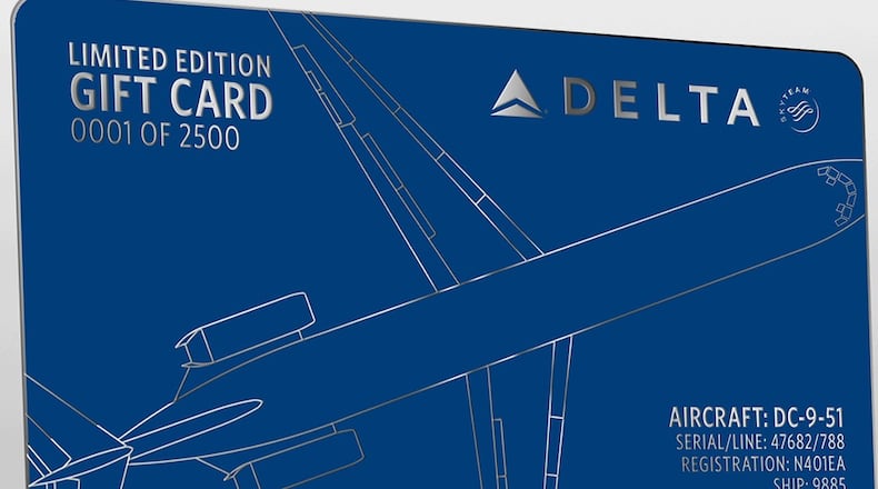 Delta DC-9 gift card