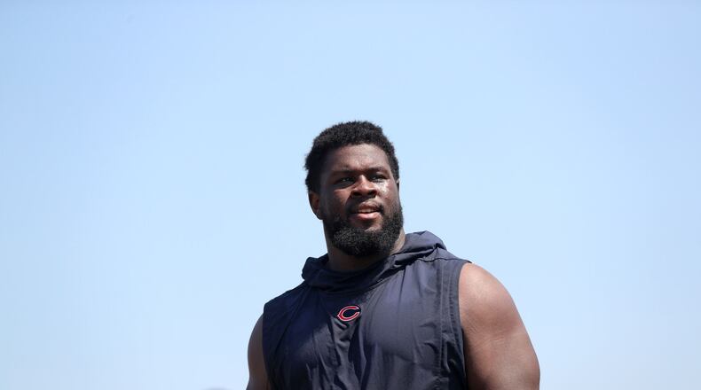 Nose tackle Eddie Goldman, who’s 6-foot-3 and 325 pounds, agreed to a one-year deal with the Falcons. (Brian Cassella/Chicago Tribune/TNS)