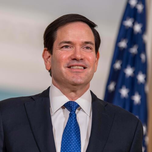 Secretary Marco Rubio meets with Belgian Foreign Minister Maxime Prévot at the State Department, Tuesday, Jan. 6, 2026 in Washington. (AP Phoro/Kevin Wolf)