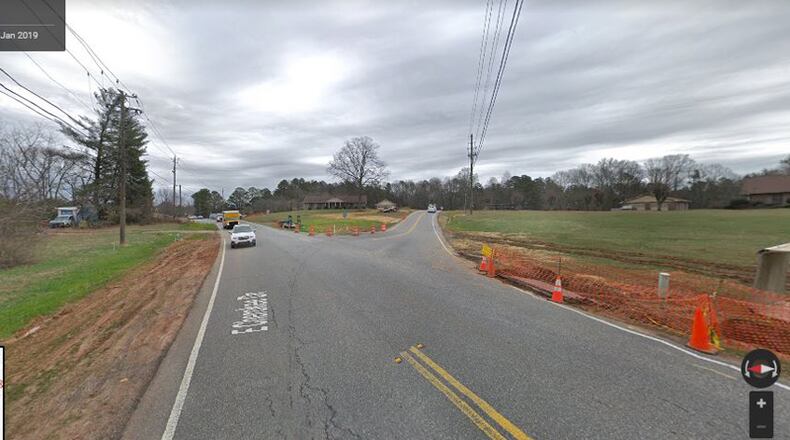 Tripp Road (right) in Cherokee County will be closed to through traffic at East Cherokee Drive June 21-July 1 as crews work on the intersection. GOOGLE MAPS