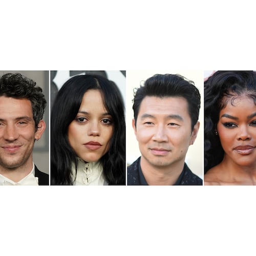 This combination image shows the following people in Los Angeles, from left, Jacob Elordi on March 15, 2026, Josh O'Connor on Nov. 17, 2025, Jenna Ortega on May 22, 2026, Simu Liu on May 9, 2026, and Teyana Taylor on April 29, 2026. (Photos by Jordan Strauss/Richard Shotwell/Chris Pizzello/Invision/AP)