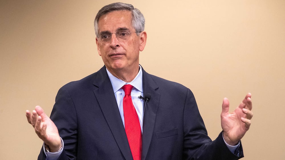 Secretary of State Brad Raffensperger said he is not running for reelection.