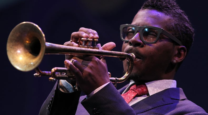 Roy Hargrove performs at the 2013 Thelonious Monk International Jazz Saxophone Competition at The John F. Kennedy Center for Performing Arts on September 16, 2013 in Washington, DC.