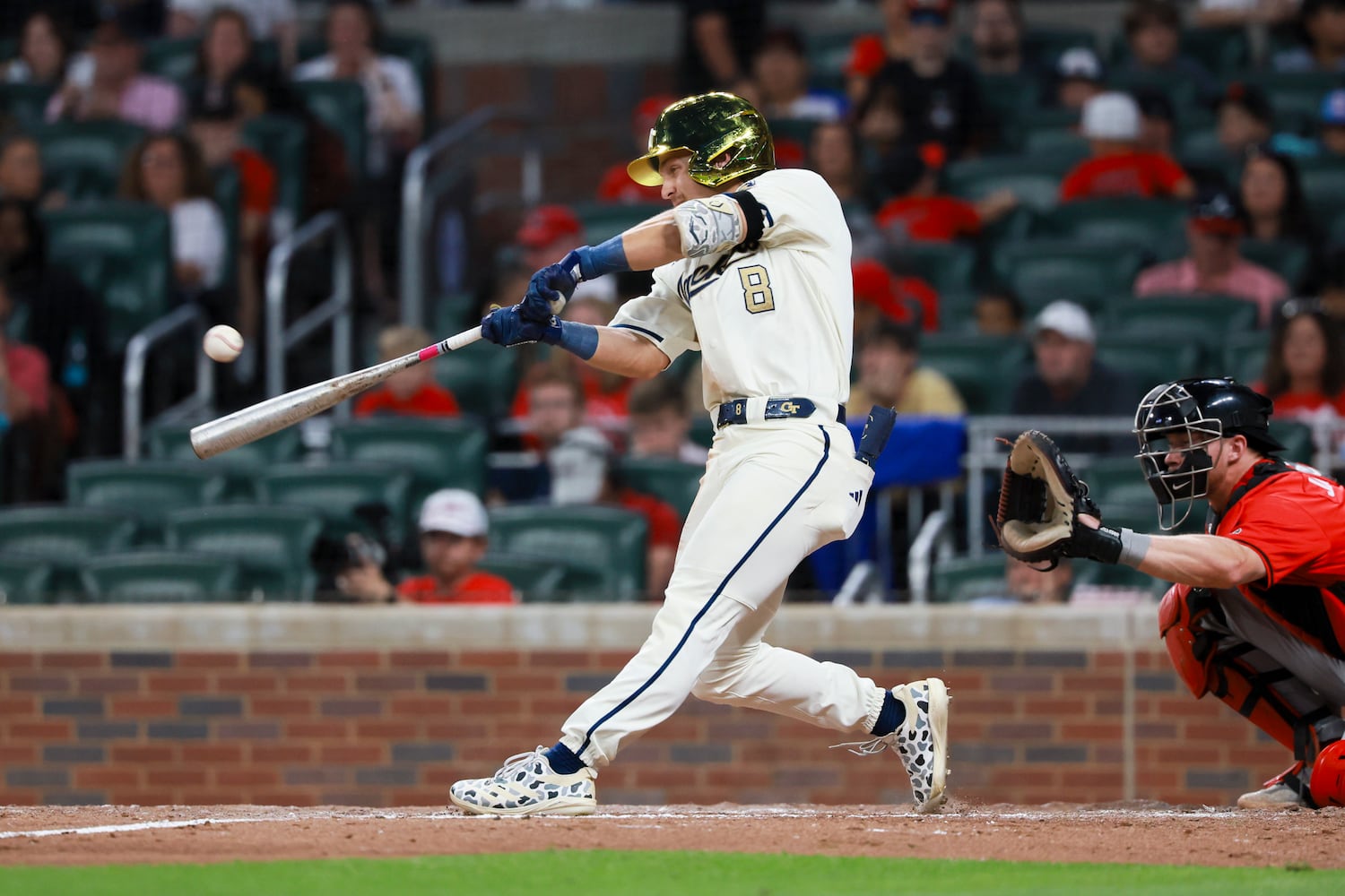 University of Georgia vs Georgia Tech in an NCAA baseball game at Truist Park