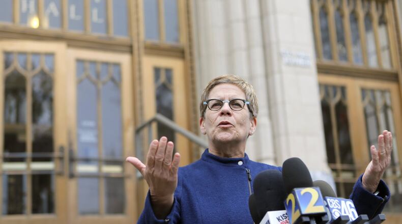 Cathy Woolard, former Atlanta City Council president, ran unsuccessfully for mayor in 2017. She was appointed on Wednesday to serve as chair of the Fulton County elections board. AJC file photo. BOB ANDRES /BANDRES@AJC.COM