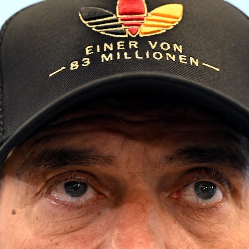 Head coach of the German national soccer team Juergen Klopp looks on during a press conference one week ahead of their first Nations League match, in Frankfurt, Germany, Thursday Sept. 17. 2026. (Boris Roessler/dpa via AP)