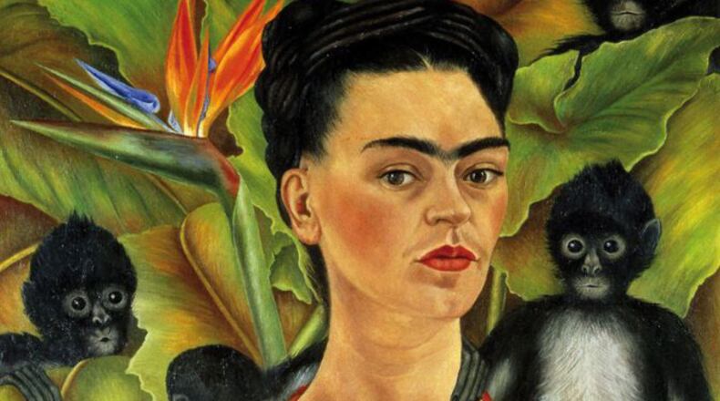 Frida Kahlo's "Autorretrato con Monos (Self-Portrait with Monkeys)," is an oil on canvas from 1943. It will be on view at the High Museum of Art as part of the exhibition “Frida & Diego: Passion, Politics and Painting." It opens Thursday, Feb. 14.