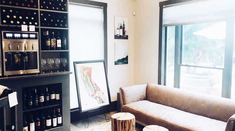 The interior of Deep Roots Wine Market.