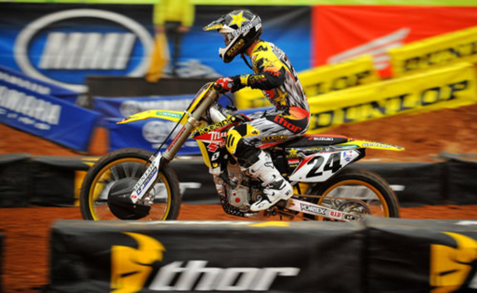 Set for Supercross at Ga. Dome
