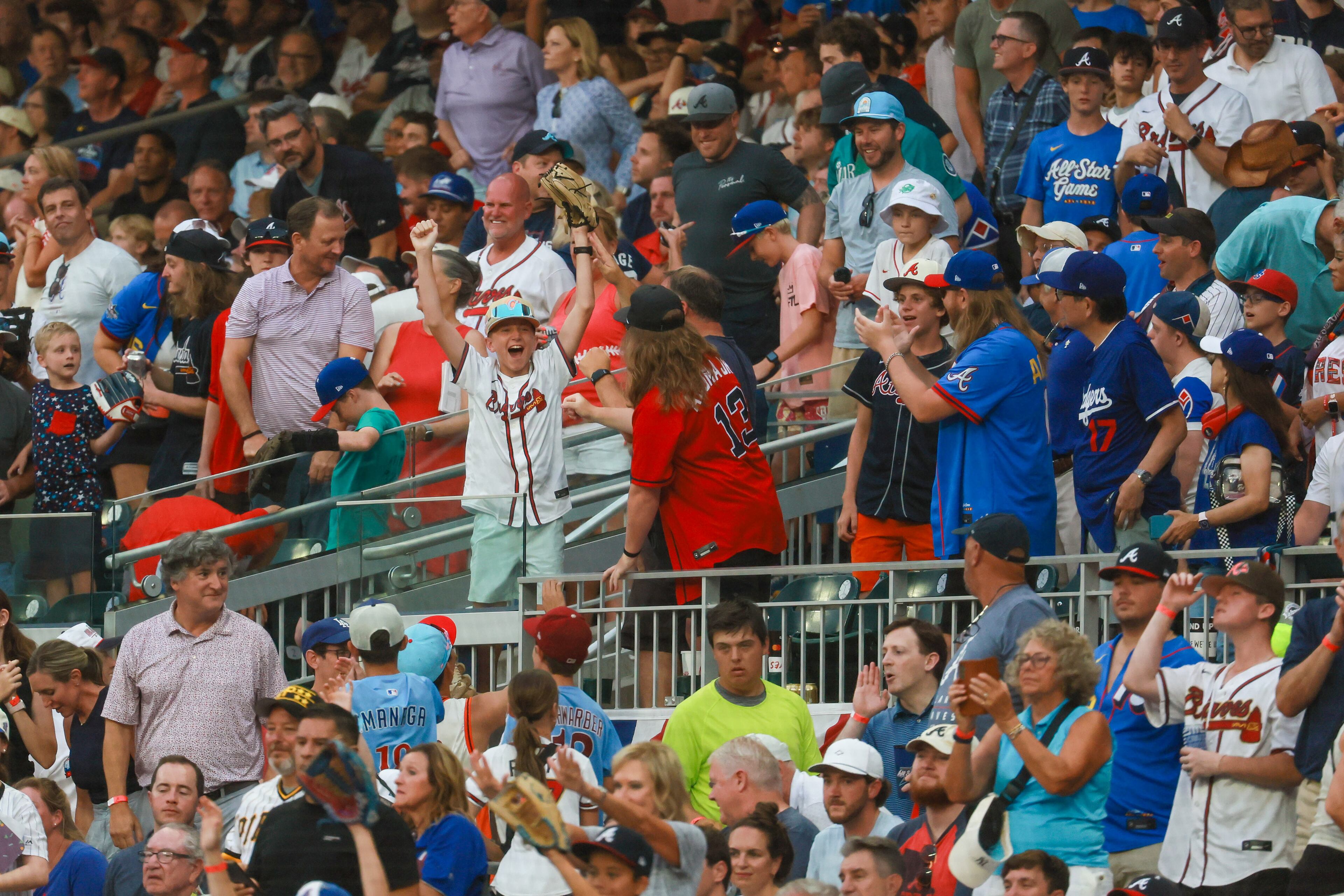 Baseball fans fill the stands during the first inning of the MLB All-Star Game at Truist Park in Atlanta on Tuesday, July 15, 2025. (Jason Getz/AJC)