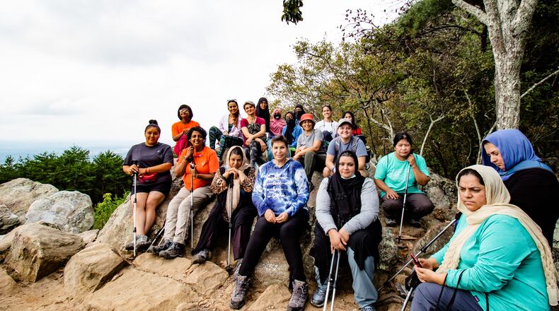 In the past eight months, women from the Refugee Women's Network Hiking Group have participated in eight hikes at parks and trails across Georgia, including Pine Mountain in Cartersville. (Courtesy of Ileana Yustis / Refugee Women's Network)