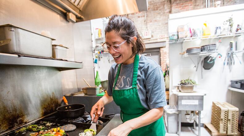 Chef Maricela Vega frequently serves her plant-based Mexcian cusine with a local flare at The Spindle near the Atlanta BeltLine Eastside Trail. (Jenni Girtman / Atlanta Event Photography)
