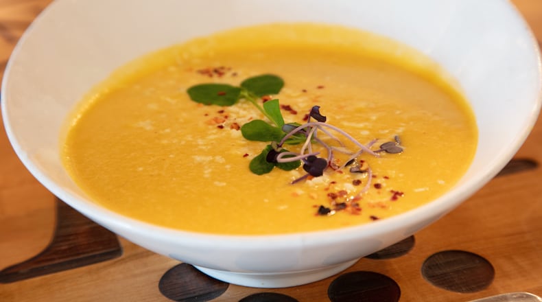 Montaluce Winery’s Thai Butternut Squash Soup. (Courtesy of Quinox Lewis)