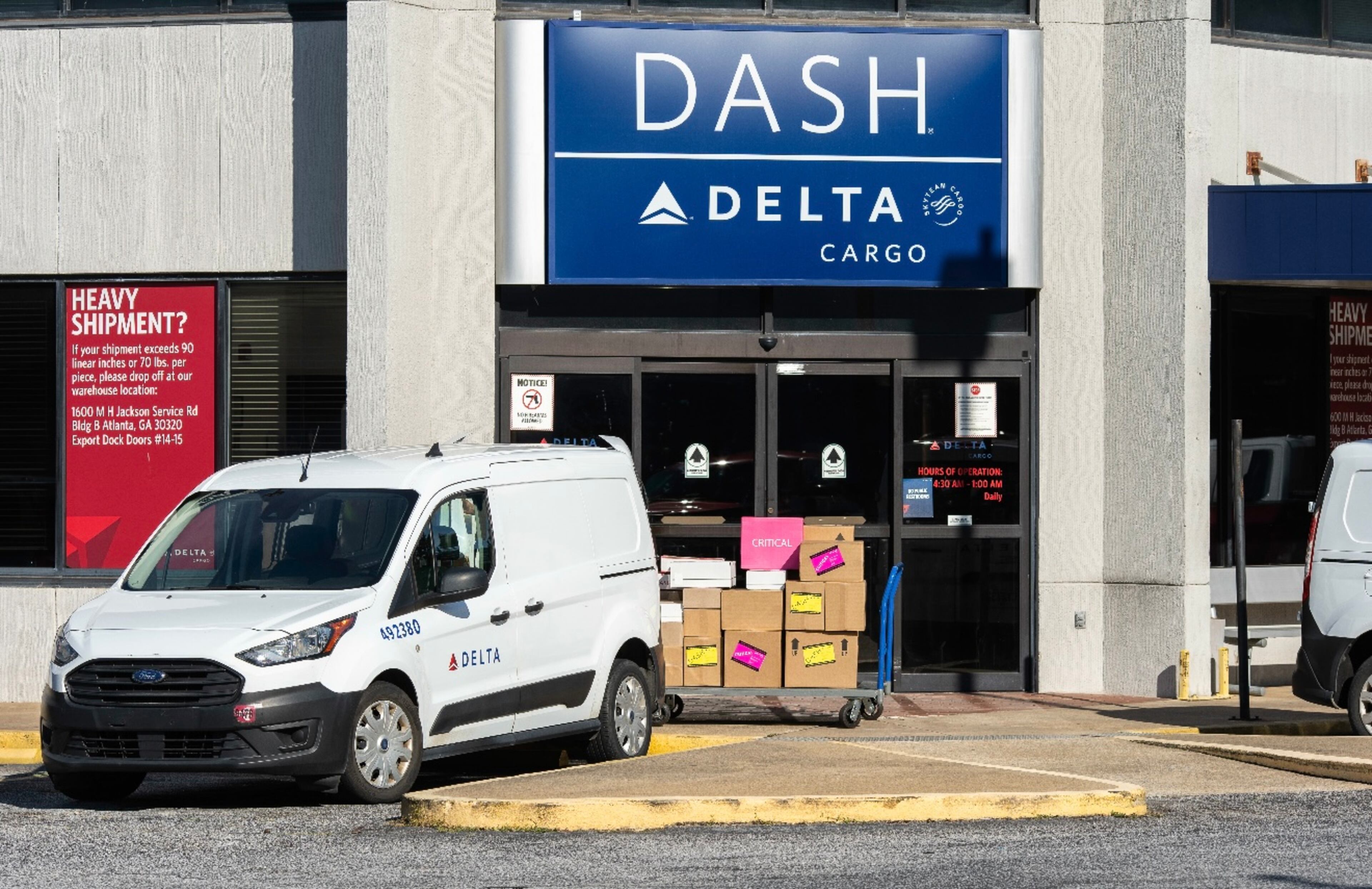 Delta Dash is a consumer-facing, door-to-door shipping option from Delta Cargo, (Courtesy of Delta Airlines)