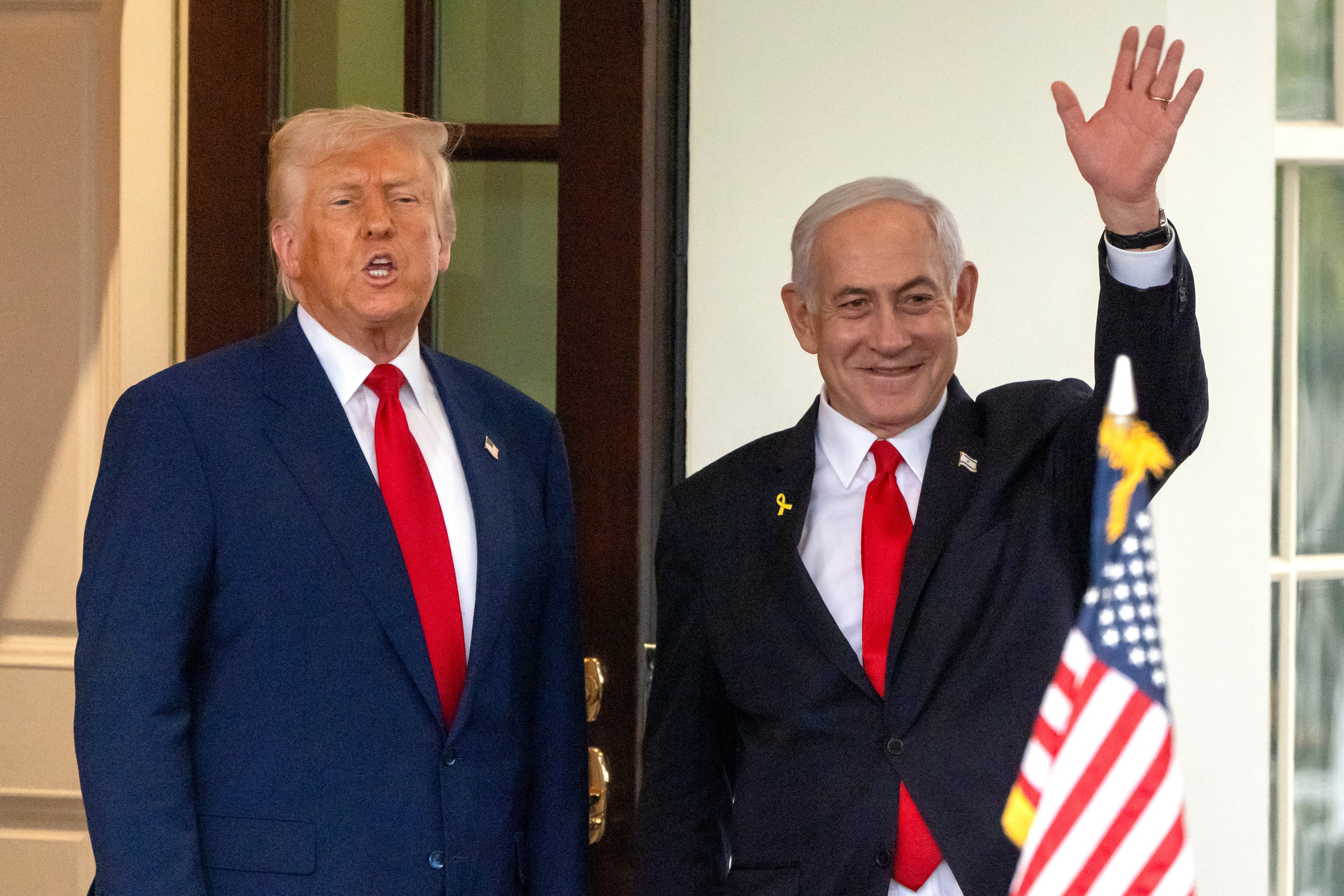 Prime Minister Benjamin Netanyahu of Israel (right) visited President Donald Trump in Washington in April.
