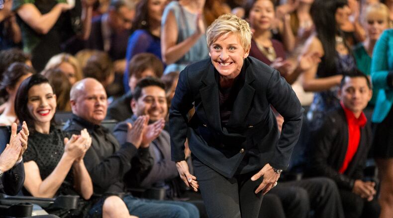 (Photo Christopher Polk/Getty Images) Ellen DeGeneres hosts the Oscars this Sunday on ABC for the second time. CREDIT: Getty Images