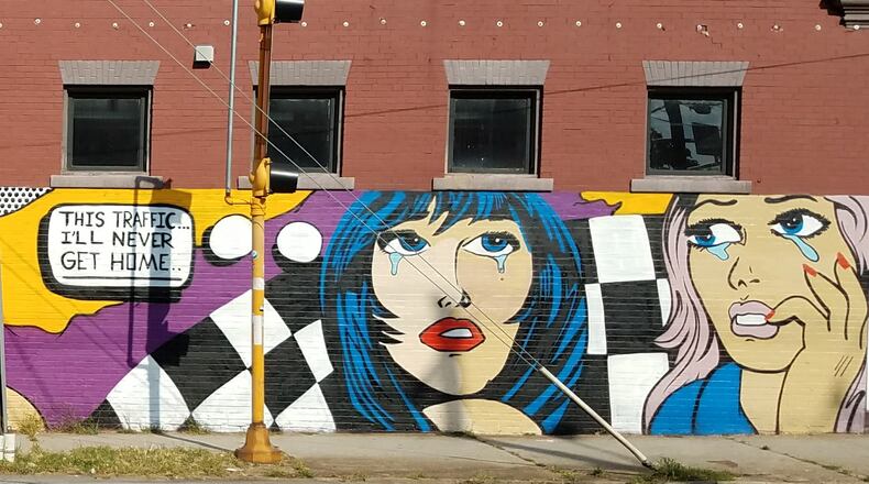 A mural by artist Chris Veal.