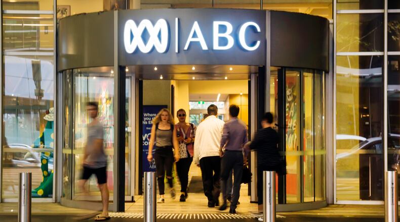 A freelance journalist was caught off guard when she was on camera on Australia's news network.