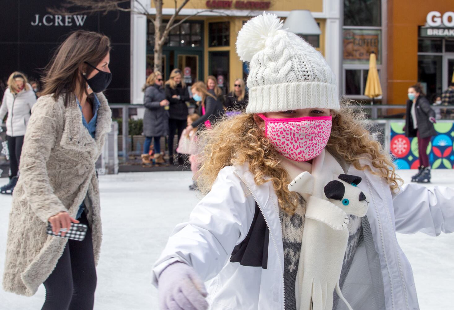 ice skating rink nears the end of the season