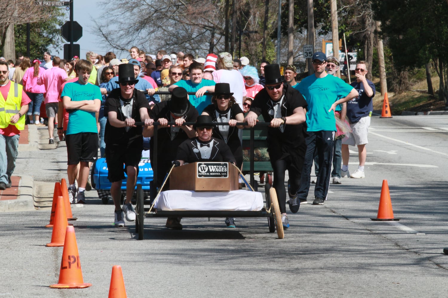 Family Promise Bed Race in Gwinnett
