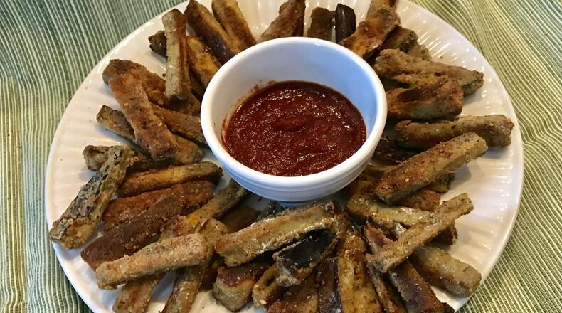 Baked Eggplant Fries are good for you and tasty. LIGAYA FIGUERAS / LFIGUERAS@AJC.COM
