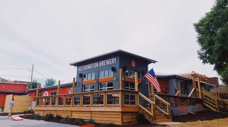 This is a look at the new downtown Woodstock location of Reformation Brewery.