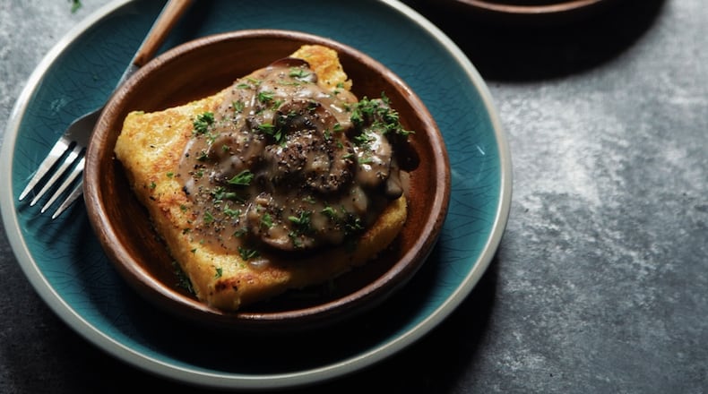 Chicken-fried steak is its own specialty, but these polenta “steaks” smothered in a mushroom gravy can be equally as comforting. Contributed by Lauren Grier