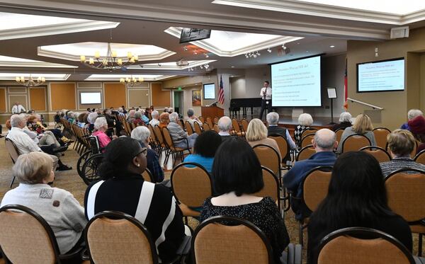 About 200 Lenbrook residents, staff and family members attended a town hall on coronavirus at the Atlanta facility on Thursday. Industry leaders have ramped up efforts to prevent infections from spreading at long term care homes after a deadly coronavirus outbreak at a Seattle-area home. HYOSUB SHIN / HYOSUB.SHIN@AJC.COM