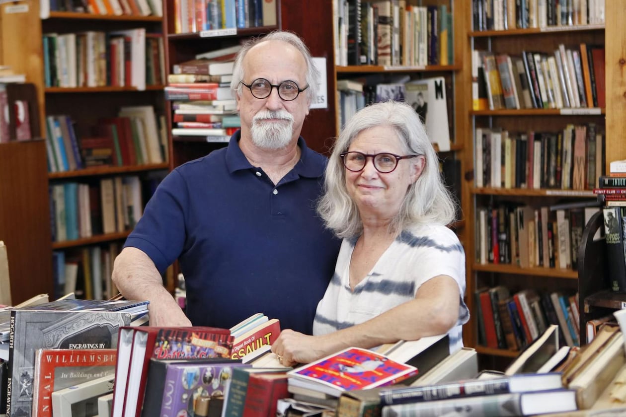 Owners Bob Roarty and Jan Bolgla left the print industry to take over Atlanta Vintage Books. The independent, neighborhood bookstore in Chamblee has 70,000 vintage, rare and used books. (Bob Andres/AJC/TNS)