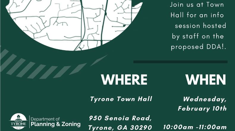 The goal of Tyrone's new downtown development authority is to facilitate "smart growth." Courtesy Town of Tyrone