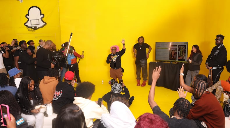 Brook Berry, head of creator development at Snap Inc., shared best practices and tips for creating content on Snapchat to an audience of roughly 400 influencers at Collab Studio ATL earlier this year. Courtesy of Collab Studio ATL