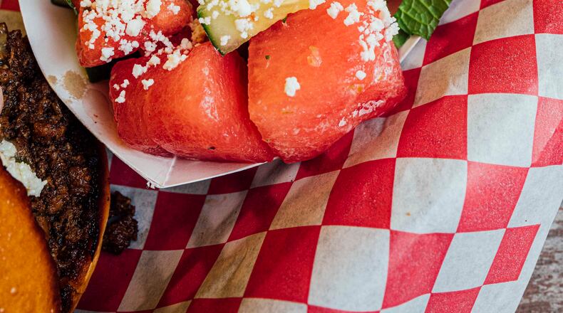 Victory Sandwich Bar’s Watermelon Salad. (Courtesy of Drew Perlmutter)