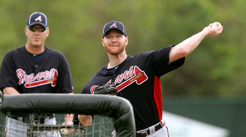 Braves reliever Jonny Venters missed most of the 2013 season after undergoing a second ligament transplant surgery on his pitching elbow. Doctors used a graft from his hamstring to repair the ligament and removed a bone spur last season. Doctors had used a graft from Venters’ wrist in the first transplant surgery in 2005, when Venters was a 20-year-old minor leaguer. Venters was expected to begin throwing live batting practice in mid-May and return to the Braves' roster mid-June this season.