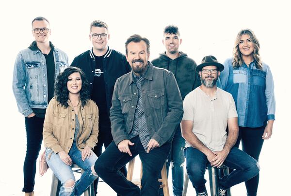 Casting Crowns, including frontman and co-founder Mark Hall (center), will play First Baptist Church of Woodstock on Oct. 28