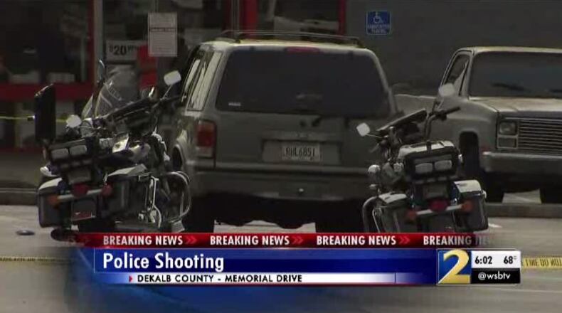 The shooting happened on Memorial Drive after a traffic stop.