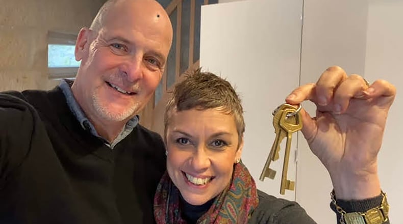 Priscilla and Edward Esser have been homeowners in France for five years. (Courtesy of Priscilla Esser)