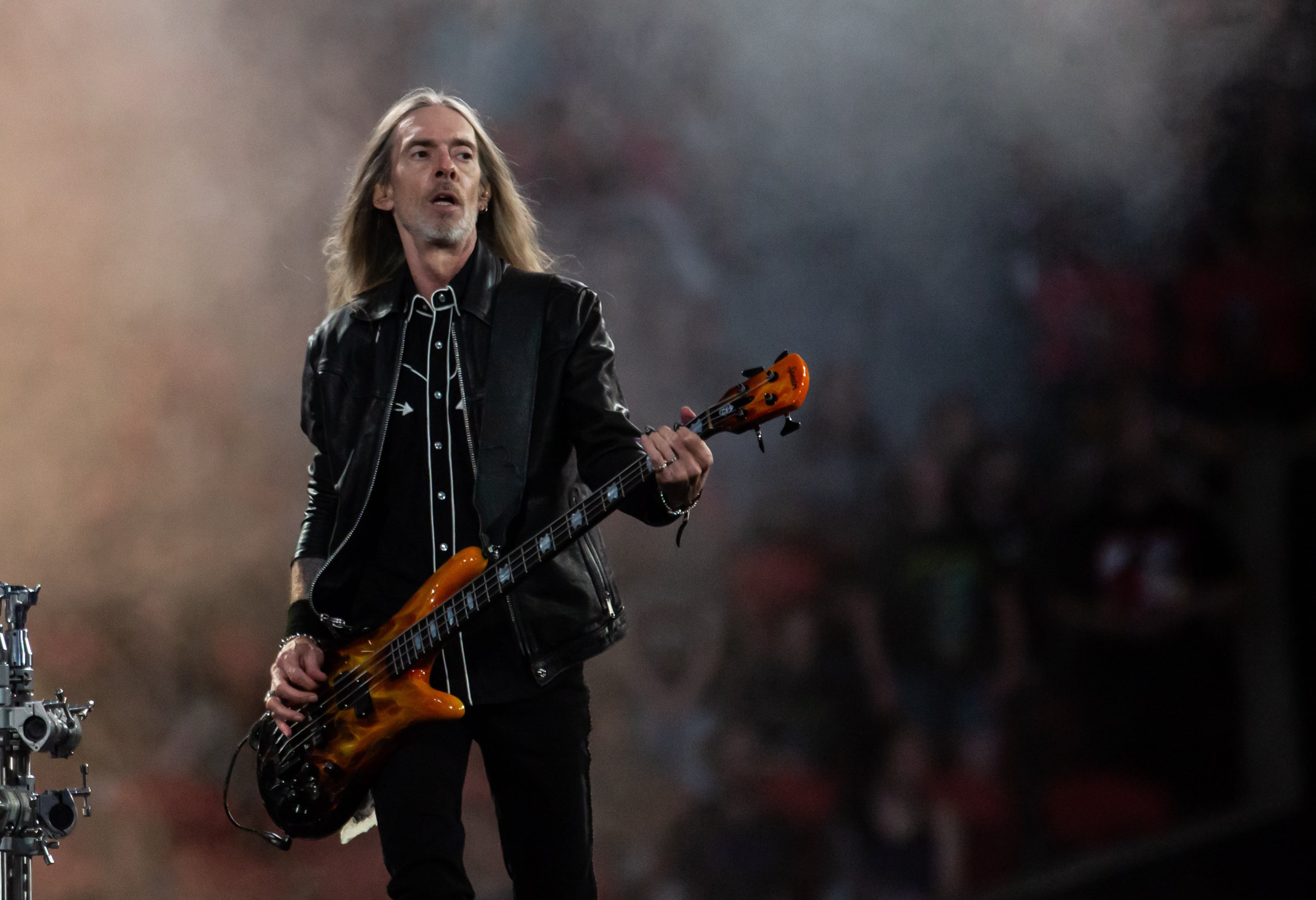 Rex Brown and Pantera opened for Metallica at Mercedes-Benz Stadium. (Ryan Fleisher for the AJC)