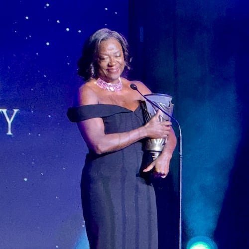 Actor Viola Davis was presented with the Coretta Scott King Soul of the Nation Award at the 2026 MLK Jr. Beloved Community Awards on Saturday, Jan. 17, 2026, in Atlanta's Hyatt Regency. The award ceremony honors individuals and organizations who have shown dedication to social justice, humanitarian efforts and community building. (Danielle Charbonneau/AJC)